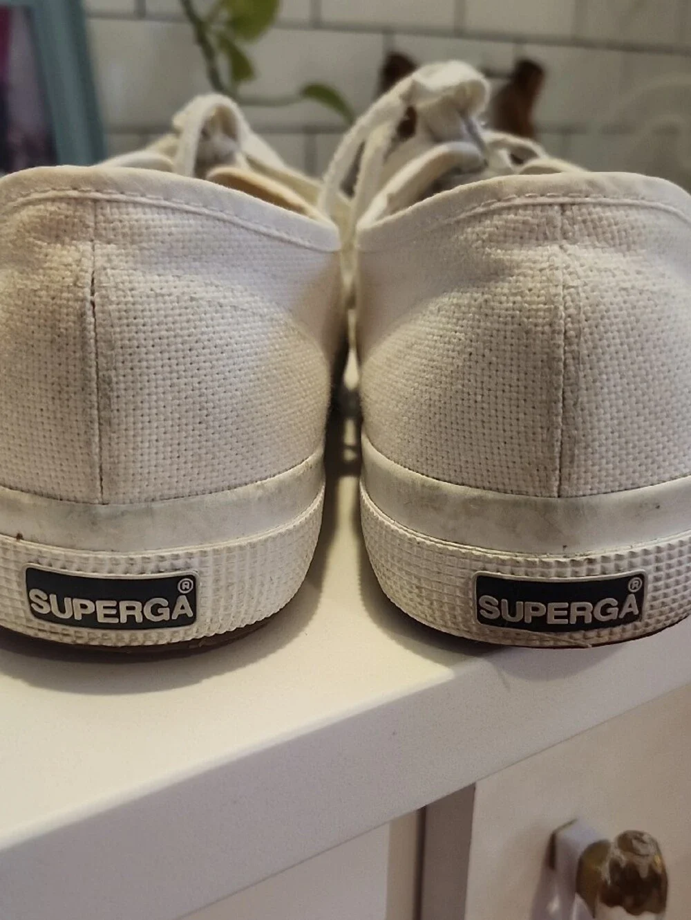 Superga Women's White Canvas Low-Top Sneakers